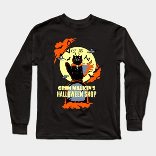 Grim Malkin's Halloween Shop Long Sleeve T-Shirt